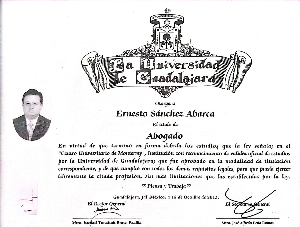 Título abogado