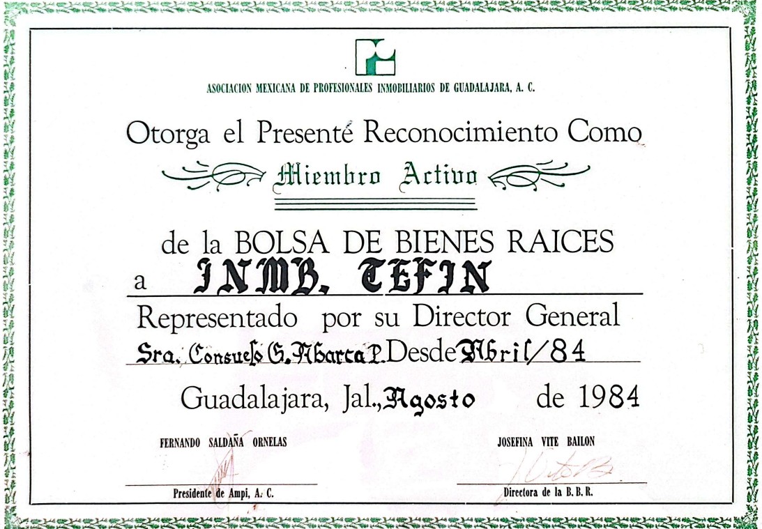Bolsa bienes raíces